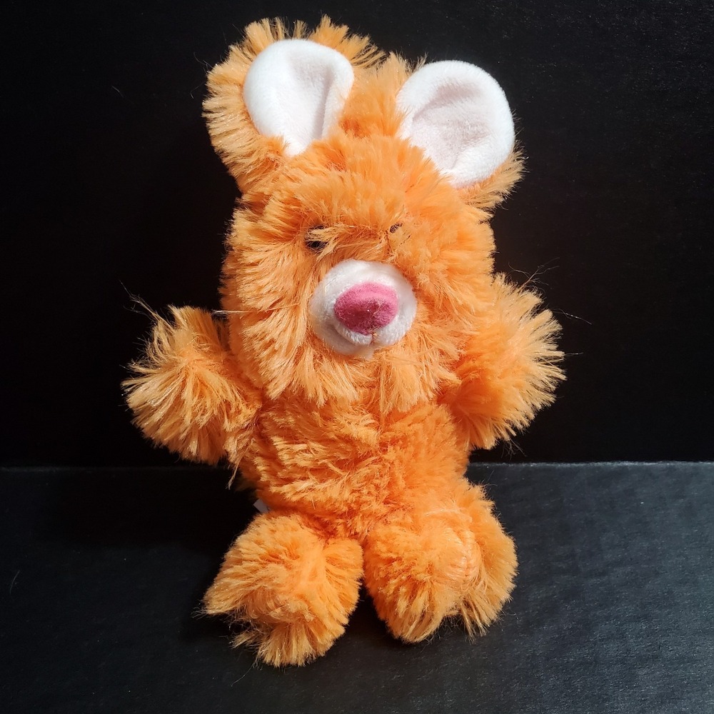 Arctic Circle Furry 7" Mini Orange‎ Bunny Rabbit Plush Fuzzy Stuffed Animal